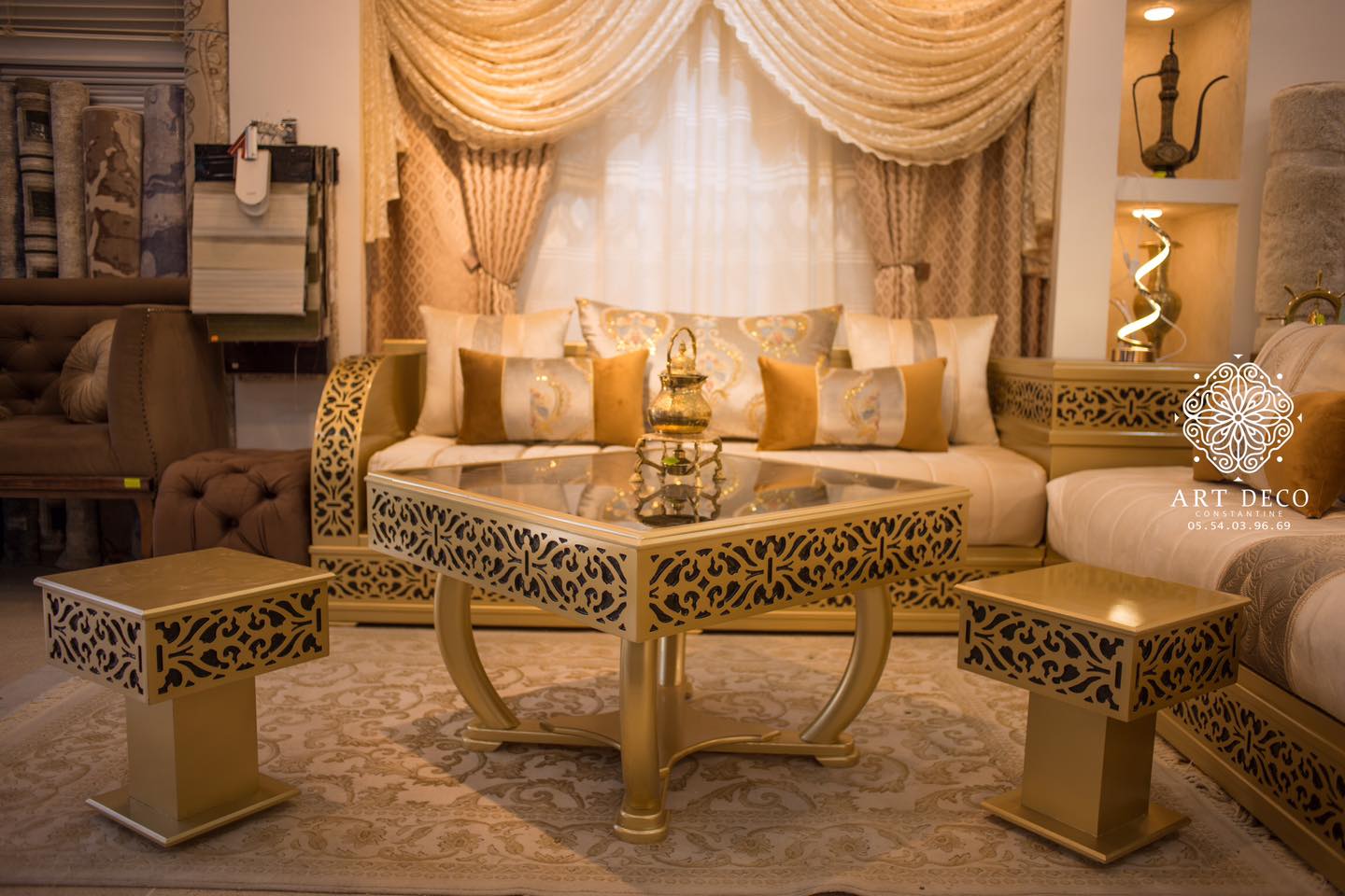 صالون ذهبي من Art Déco