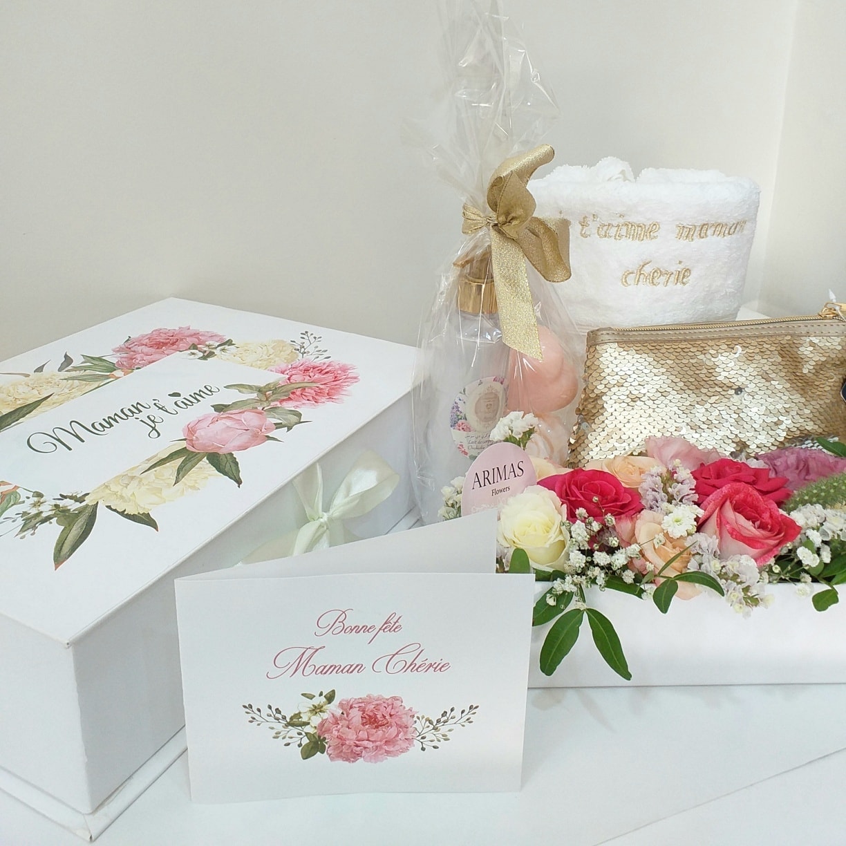 Coffret fleurs fête des mères