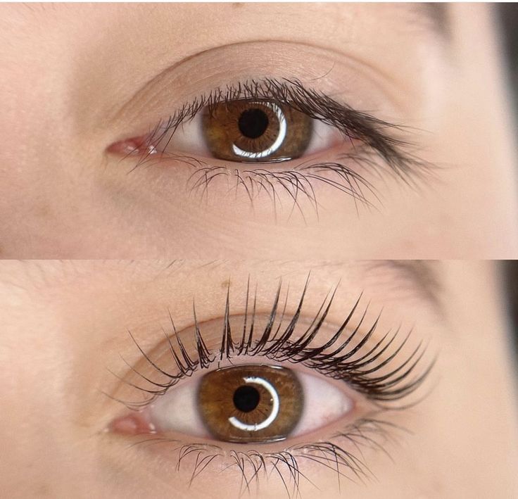 Cils naturels et effet lash lift