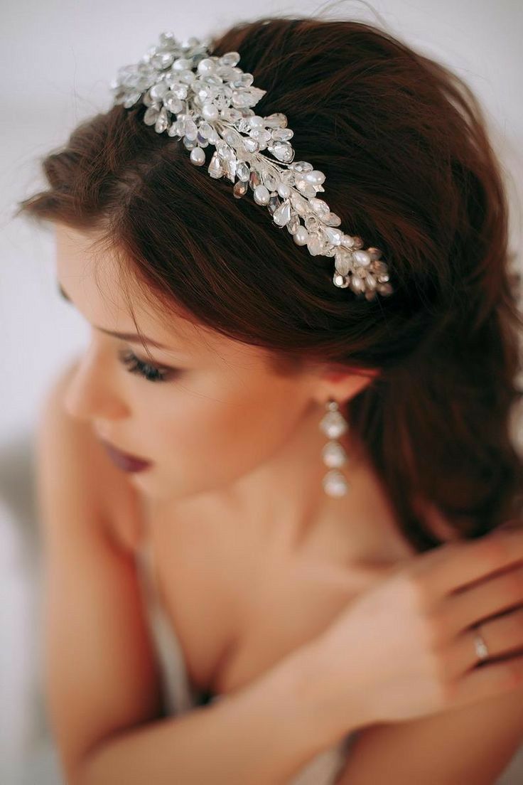 Accessoire cheveux avec cristaux et perles