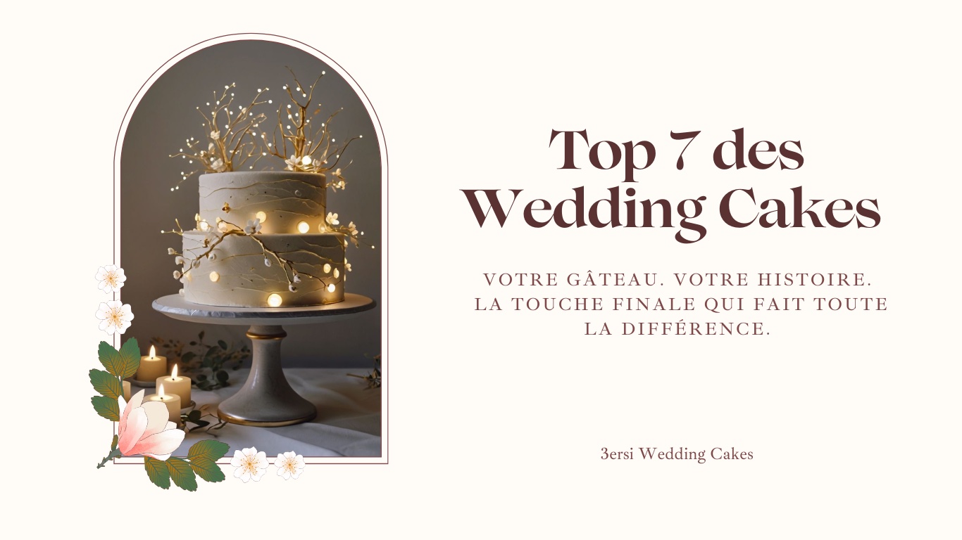 Top 7 des Wedding Cakes : les Plus Tendance en Algérie